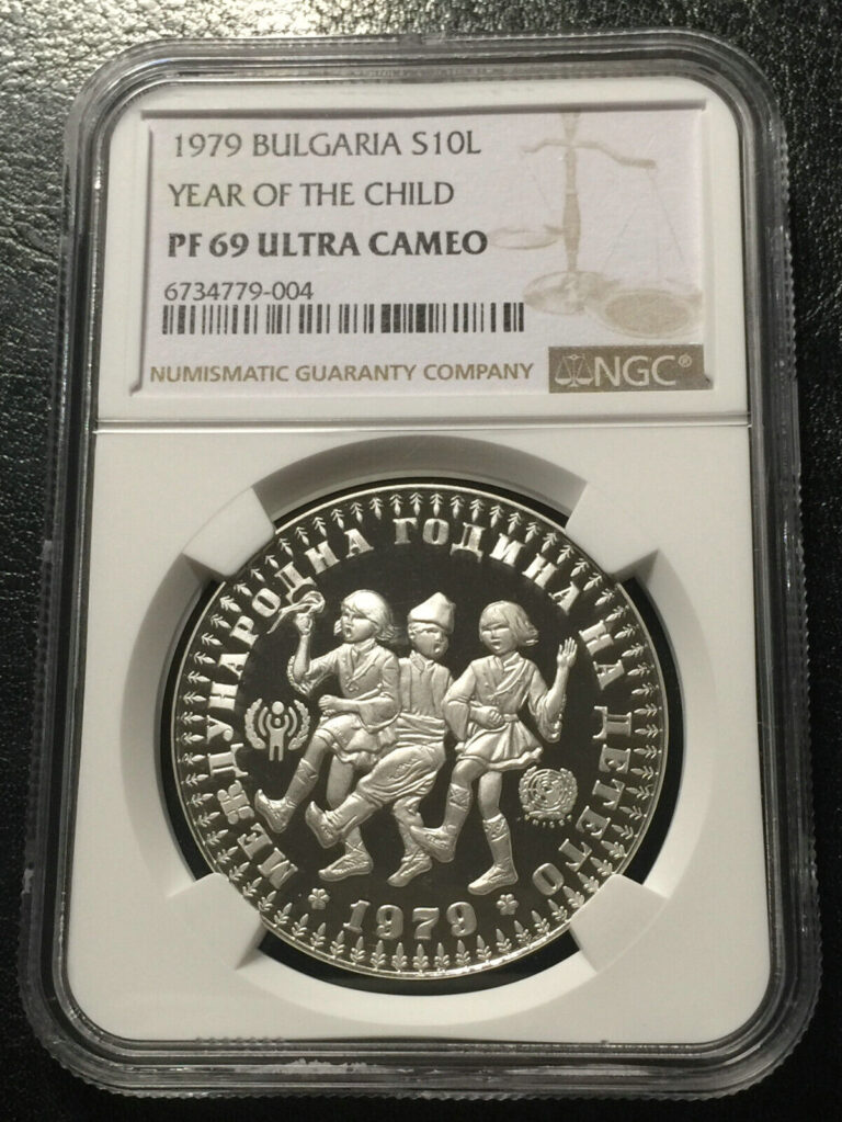 Read more about the article Bulgaria 10 Leva 1979 Silver Proof coin NGC PF 69UC Year of the Child