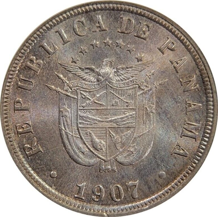 Read more about the article 1907 Panama 2.5 2 1/2 Centesimos Choice Uncirculated ICG Certified MS64
