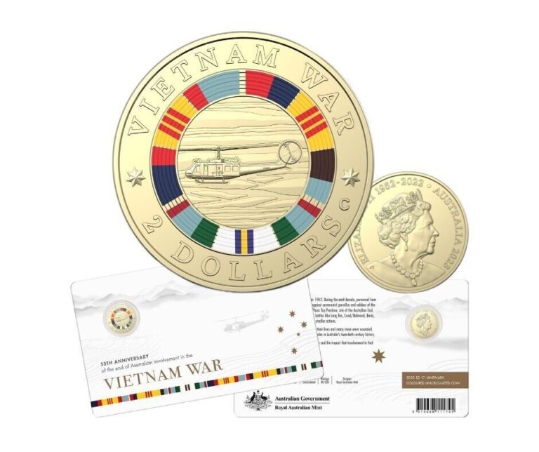 Read more about the article 2023 $2 ‘C’ Mintmark – 50th Anniversary Vietnam War Gold Coin | In Hand