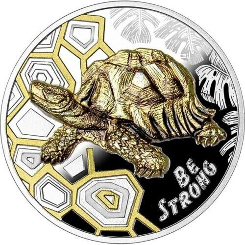 Read more about the article 2022 Cameroon Be Strong Turtle 1 oz .999 Silver Proof Coin Mint of Poland