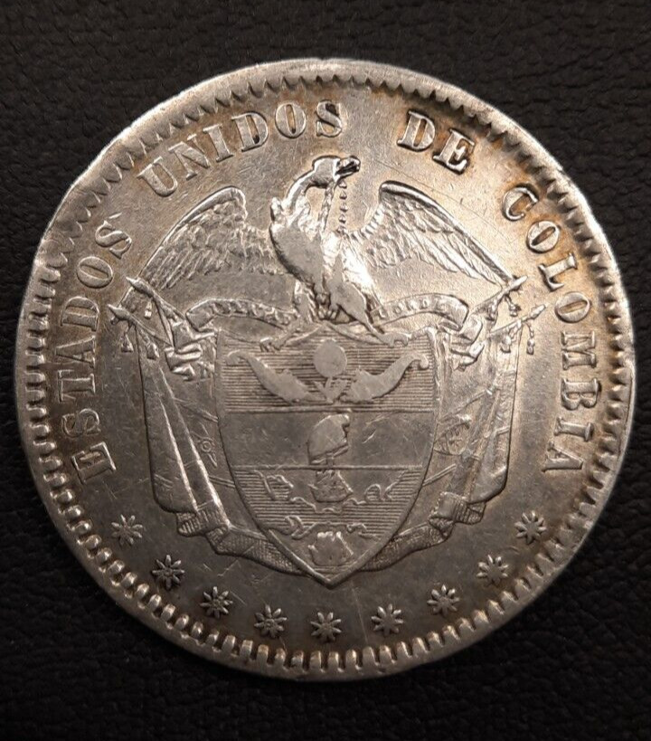 Read more about the article 1864 Colombia Peso Silver Coin