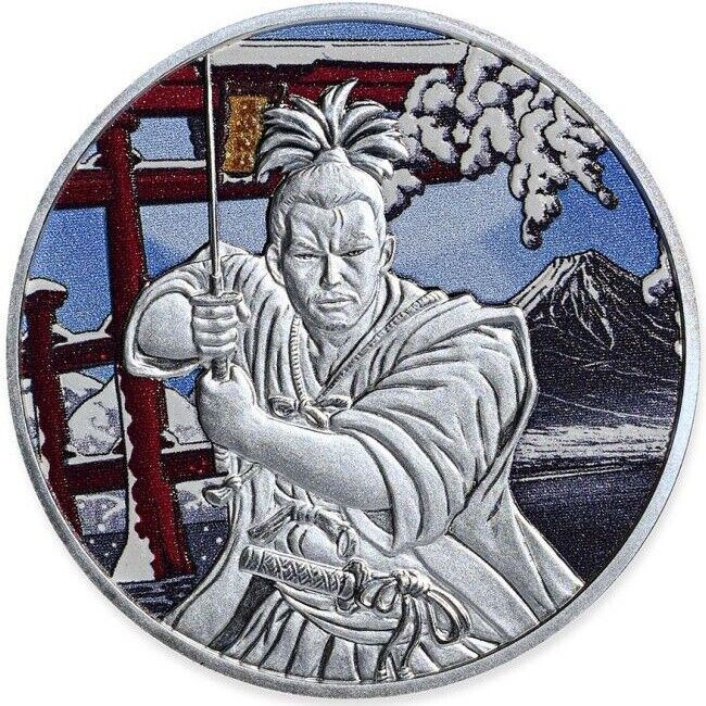 Read more about the article SAMURAI Ancient Warriors 1 oz Silver Color Coin Fiji 2022