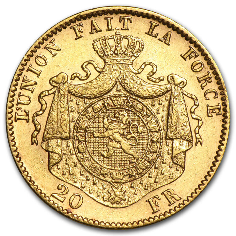 Read more about the article SPECIAL PRICE! Belgium Gold 20 Francs Leopold II (1867-1882) Avg Circ