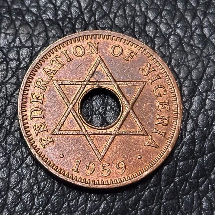 Read more about the article 1959 NIGERIA (BRITISH WEST AFRICA)  HALF PENNY COIN