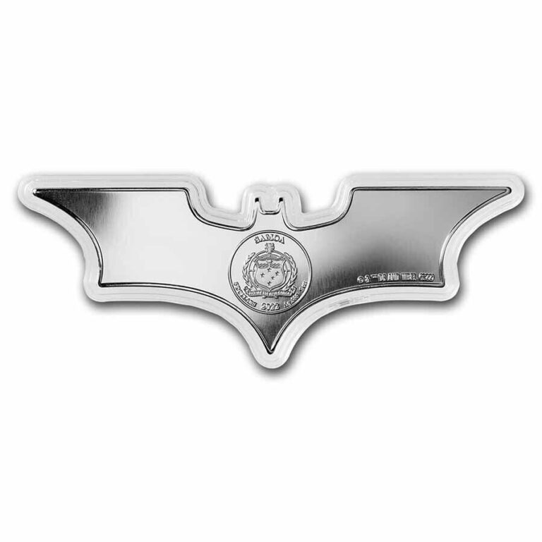 Read more about the article 2022 – 1 oz Silver SAMOA Batman Batarang Shaped Coin BU IN CAPSULE IN STOCK!!