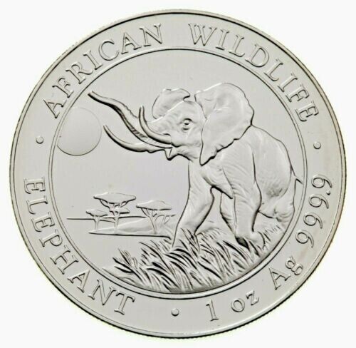 Read more about the article BU 2016 Somalia Elephant Silver 1 oz 9999 Fine African Wildlife 100 Shillings