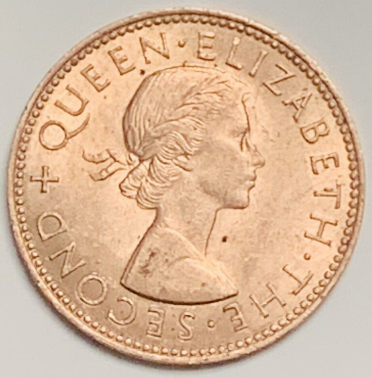 Read more about the article 1965 New Zealand 1/2 Penny KM# 23.2 Circulated Condition