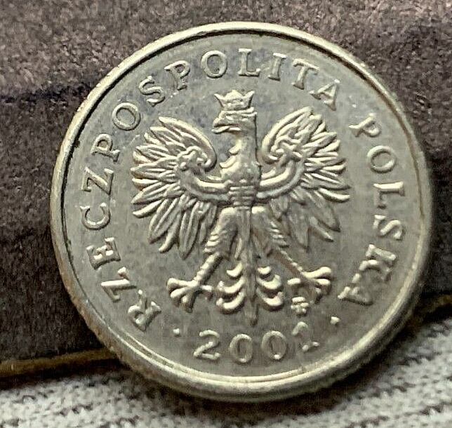 Read more about the article 2001 Poland 10 Groszy Coin AU  White eagle Emblem of Poland  #K2424