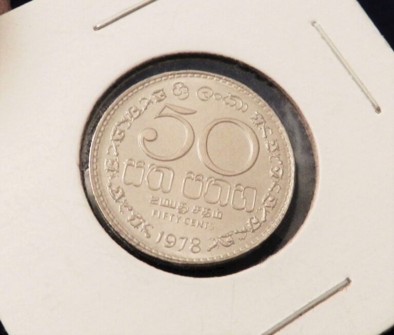 Read more about the article 1978 Sri Lanka 50 Cents – Nice Coin – See PICS