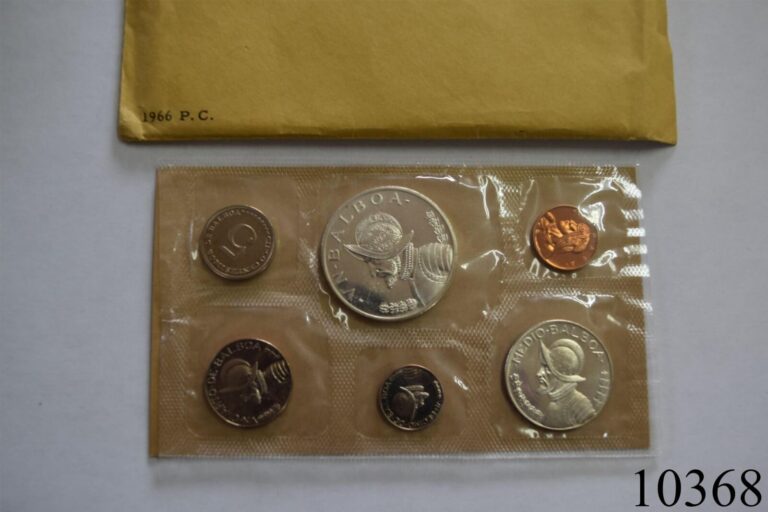 Read more about the article 1966 PANAMA Large CONQUISTADOR BALBOA Genuine Proof 6 Coin Set 2 Silver