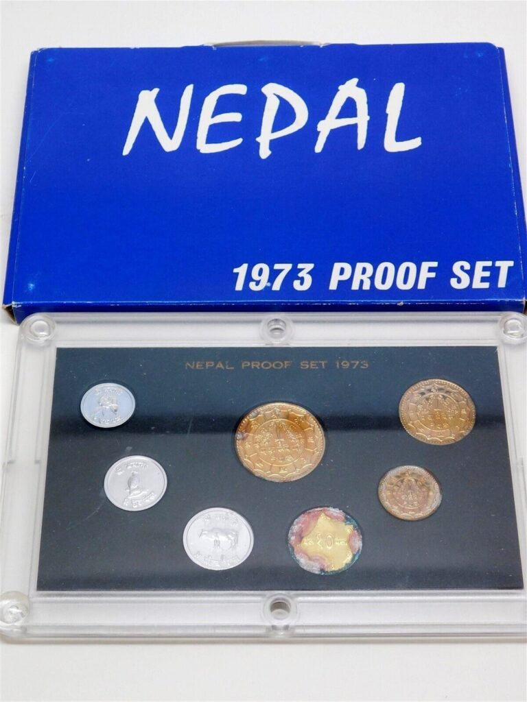 Read more about the article 1973 NEPAL OFFICIAL PROOF SET 7 COINS US MINT ONLY