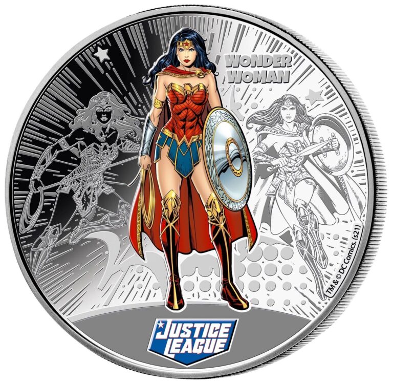 Read more about the article 2022 Samoa DC Comics Justice League Wonder Woman 1/2 oz .999 Silver Coin