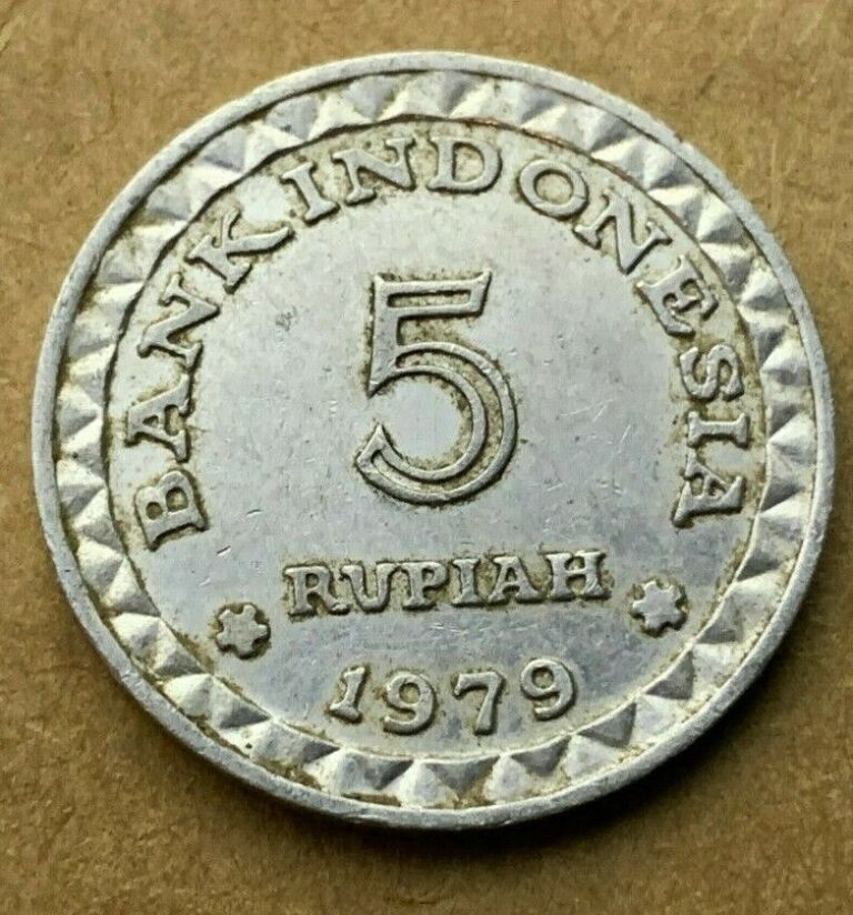 Read more about the article 1979 Indonesia 5 Rupiah Coin FAO ISSUE XF AU  Better World Coin    #B1126