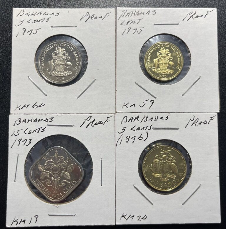 Read more about the article Bahamas 1974 Proof Coins: Lot of 4 #2