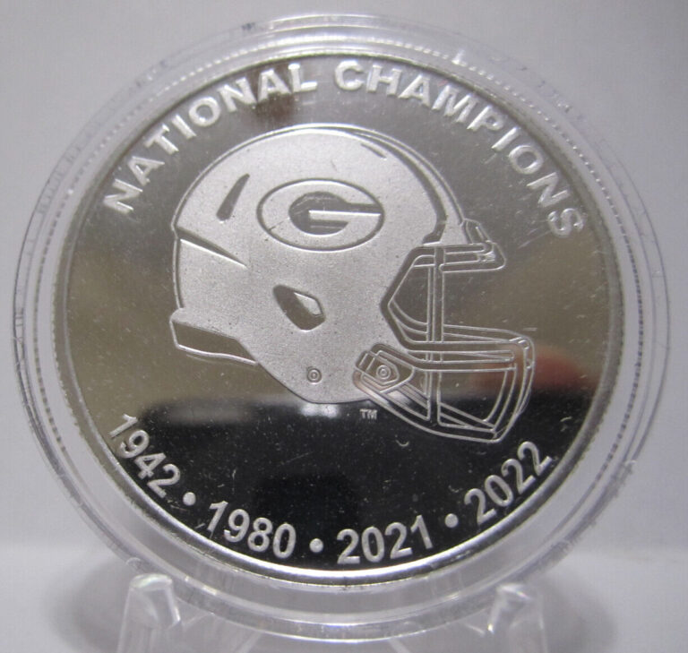 Read more about the article UGA UNIVERSITY OF GEORGIA BULLDOGS FOOTBALL 4 TIME CHAMPION COIN 2022