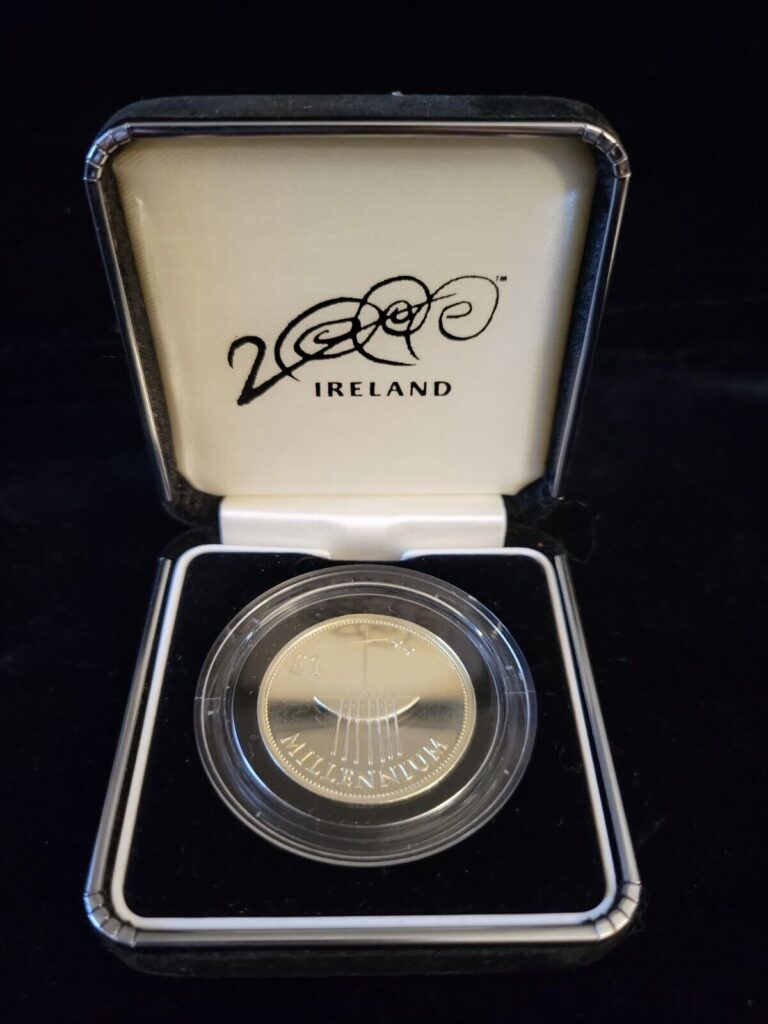 Read more about the article 2000 Ireland Millenium Silver Proof 1 Pound/Punt Coin | OGP Box