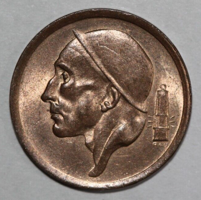 Read more about the article Belgium  1954   20  centimes    Mine worker   Dutch Legend  17mm