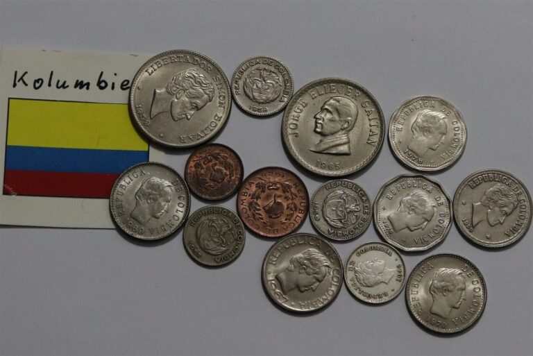 Read more about the article 🧭 🇨🇴 COLOMBIA OLD COINS LOT WITH SILVER B55 #34 DDD46