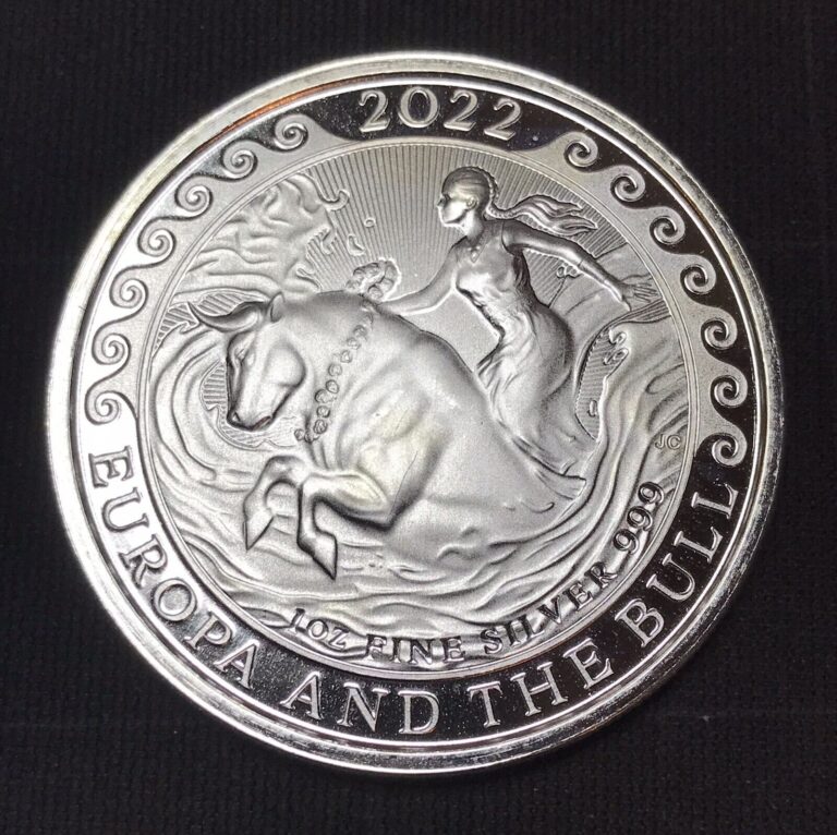 Read more about the article 2022 Malta .999 1oz Silver “Europa and the Bull”  1 5 euro cent