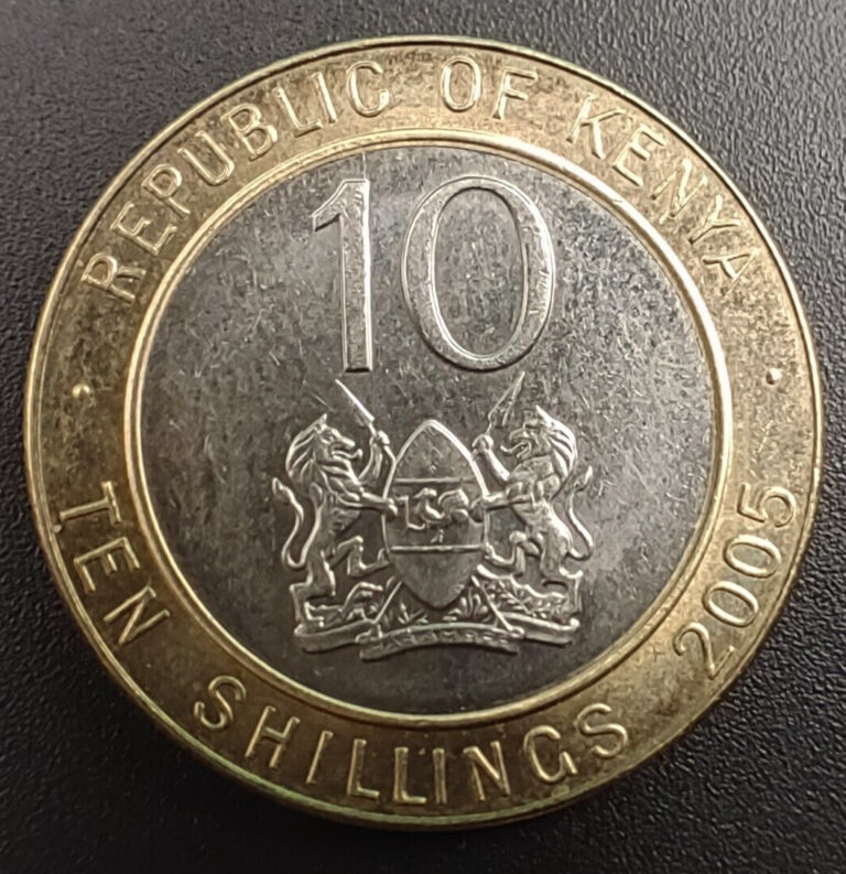 Read more about the article 2005 Kenya 10 Shillings Coin w/ Mzee Jomo Kenyatta Prooflike