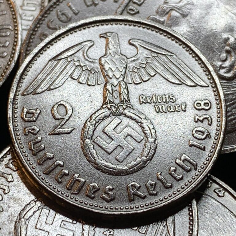 Read more about the article Rare Third Reich German 2 Reichsmark Hindenburg Silver Coin