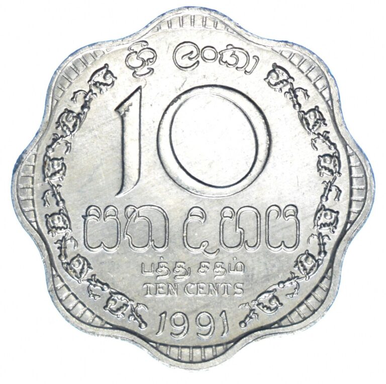 Read more about the article COIN / SRI LANKA / 10 CENTS 1991  UNCCOLLECTIBLE   #WT44603