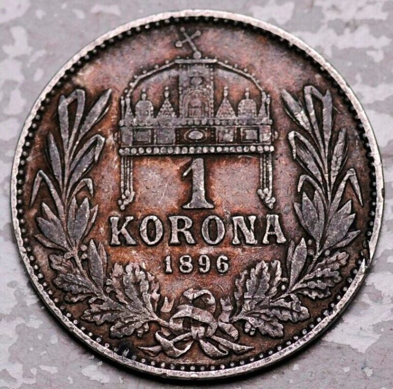 Read more about the article HUNGARY SILVER 1 KORONA 1896 (SCARCE DATE!)