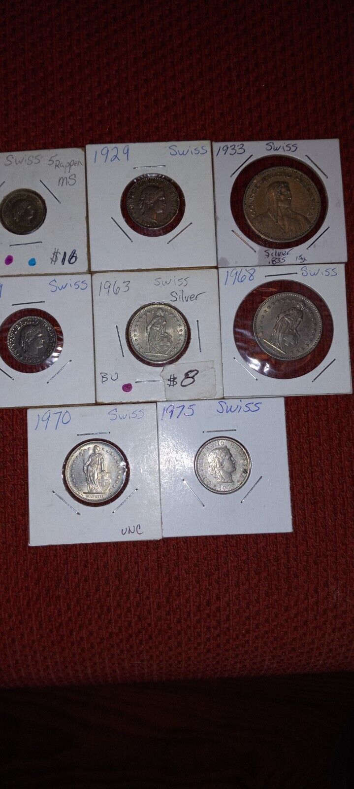 Read more about the article Swiss Coins- Some Silver.