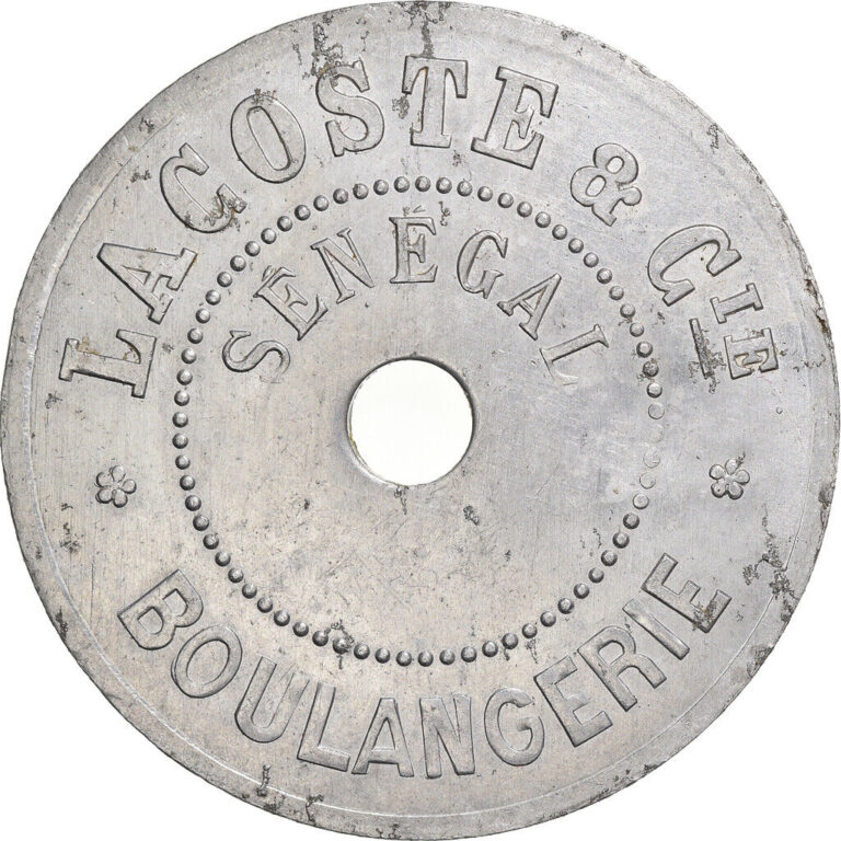 Read more about the article [#972685] Coin  Senegal  10 Centimes  Boulangerie Lacoste  AU  Aluminum