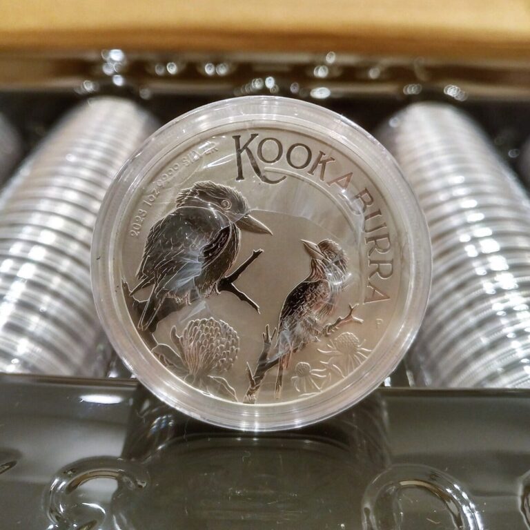 Read more about the article NEW! GEM BU 2023 AUSTRALIA 1 OUNCE SILVER KOOKABURRA COIN w/ CAPSULE – IN STOCK!