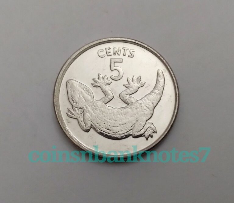 Read more about the article 1979 Kiribati 5 Cents Coin  KM3 Uncirculated / Lizard
