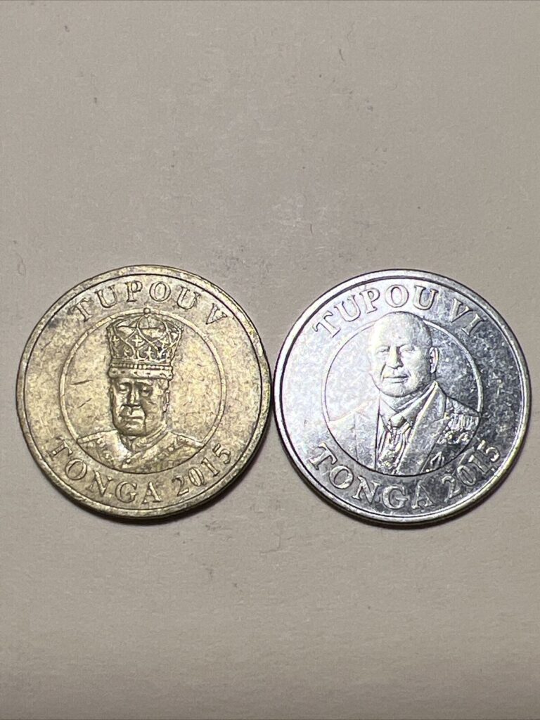 Read more about the article Tonga 50 Seniti And One Panga Circulated Coins Dated 2015