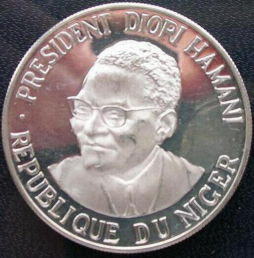 Read more about the article Niger 1960 Diori Hamani 1000 Francs Essai Silver Coin