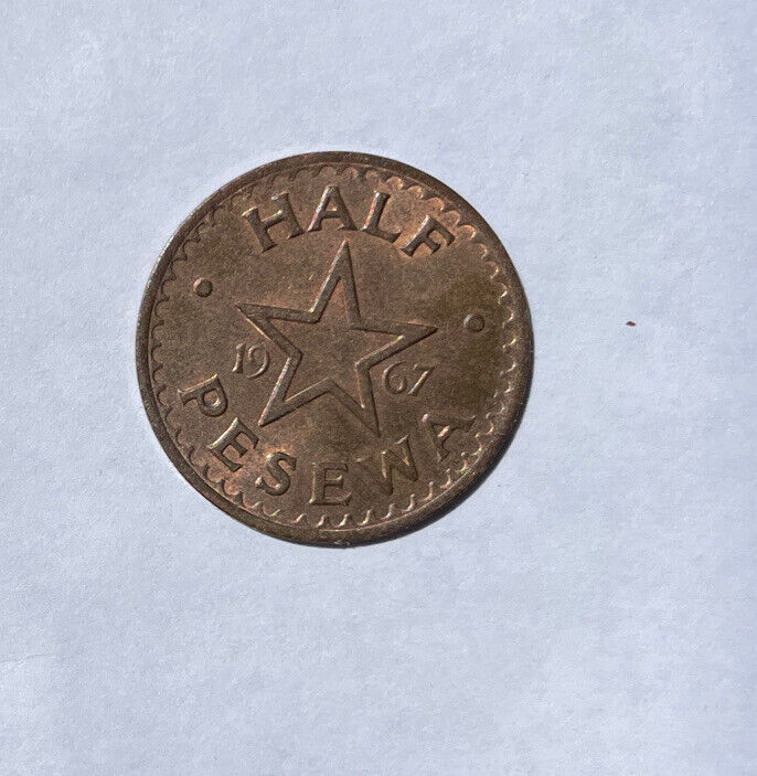 Read more about the article Ghana Half Pesewa Coin  From 1967