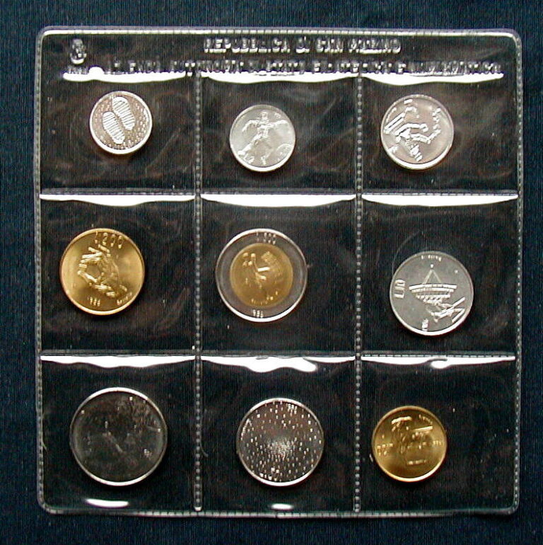 Read more about the article 1986 SAN MARINO Italy complete official set 9 COINS UNC in box