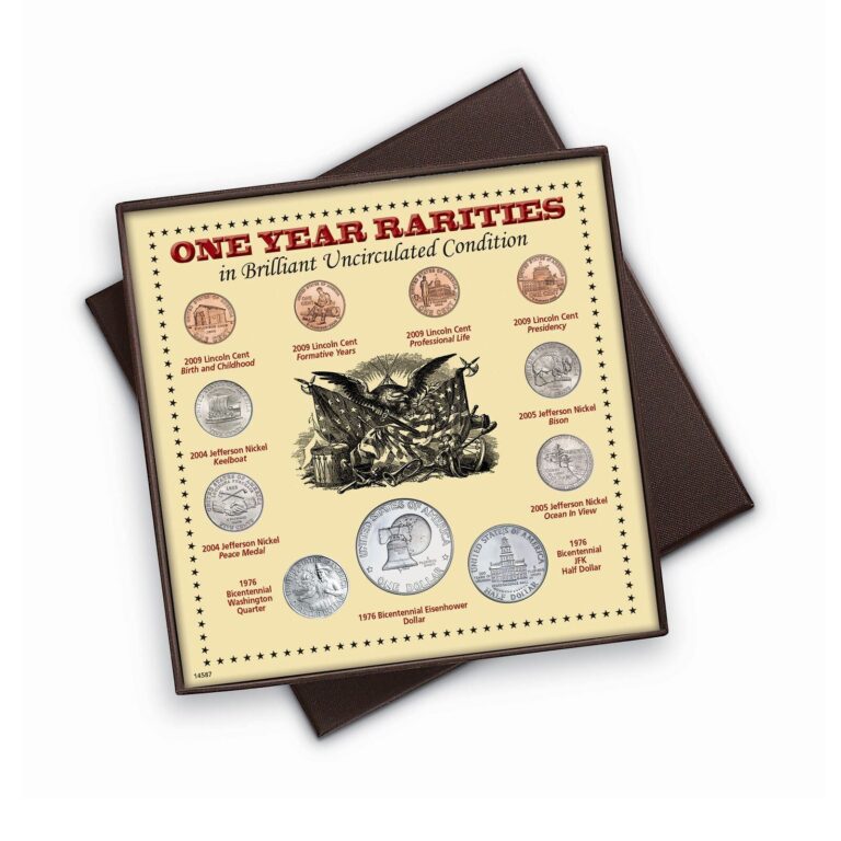 Read more about the article NEW American Coin Treasures One Year Rarities Eleven Coin Display Boxed Set