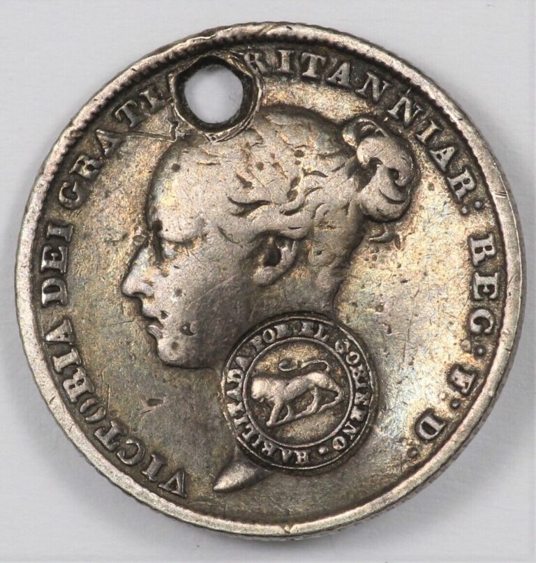 Read more about the article (1849-57) Costa Rica Real Type VI C/M on 1846 GB Victoria Sixpence