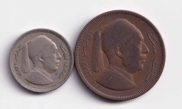 Read more about the article Lot of two Libya coins  5 milliemes  1 piastre  1952