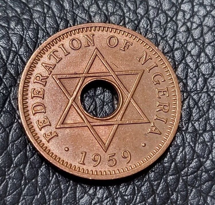 Read more about the article 1959 BRITISH WEST AFRICA (NIGERIA) HALF PENNY COIN