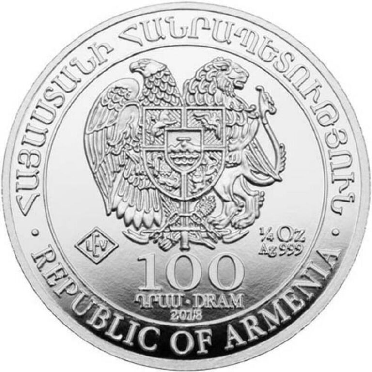 Read more about the article 2022 Armenia Noah’s Ark Fine Silver 100 Drams 1/4 oz Coin