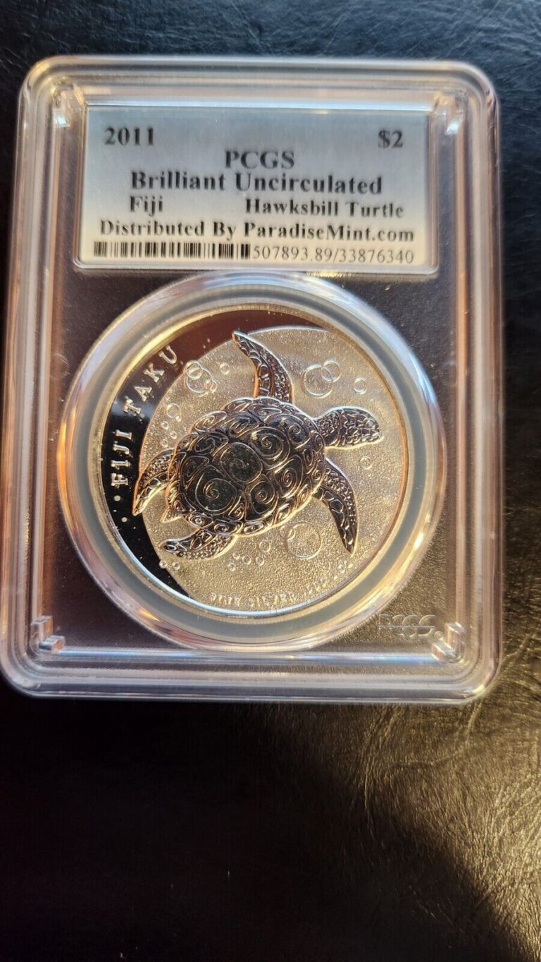 Read more about the article 2011 Fiji 1 oz Silver Hawksbill Turtle PCGS BU