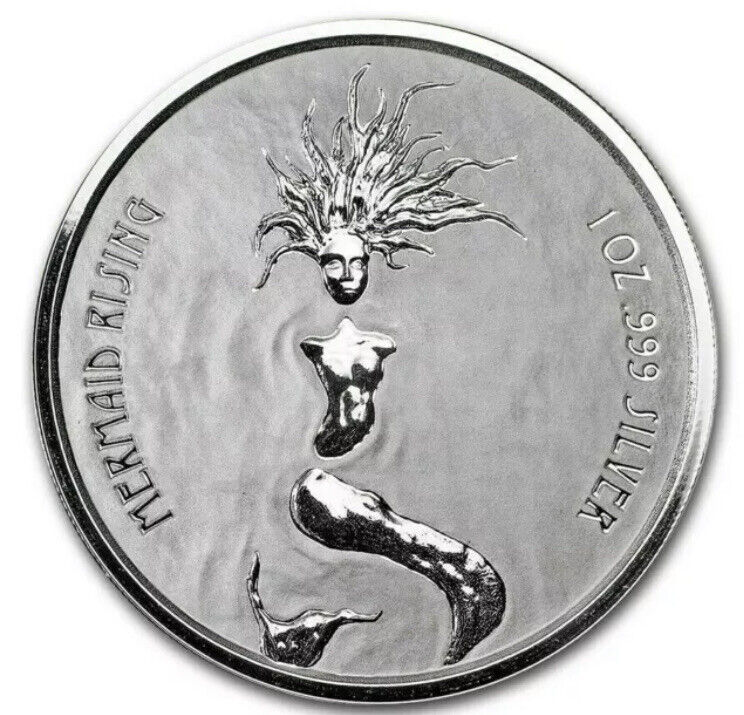 Read more about the article 2018 Fiji Mermaid Rising BU 1 Oz 999 Silver Coin  15 000 mintage  Hard To Find