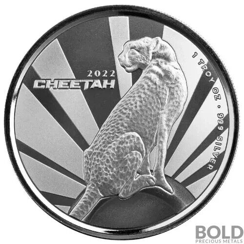 Read more about the article 2022 Cameroon Cheetah 1 oz .999 Fine Silver BU Capsule Mintage 25 000 PRESALE