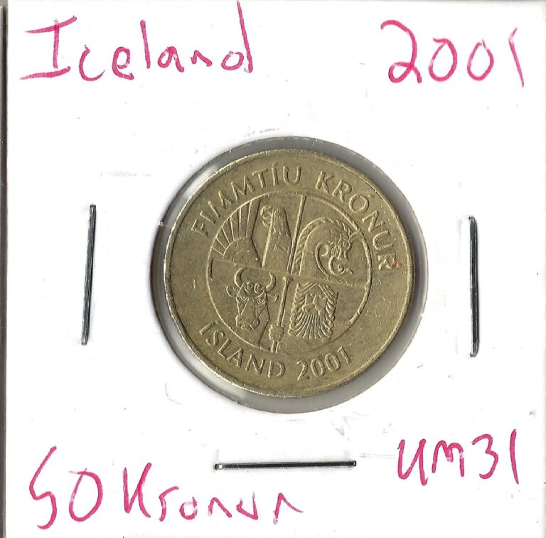 Read more about the article Coin Iceland 50 Kronur 2001 KM31  combined shipping