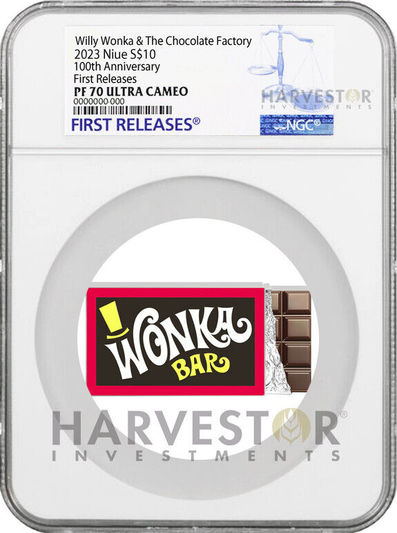 Read more about the article WILLY WONKA and THE CHOCOLATE FACTORY – 5 OZ. SILVER COIN – NGC PF70 FIRST RELEASE
