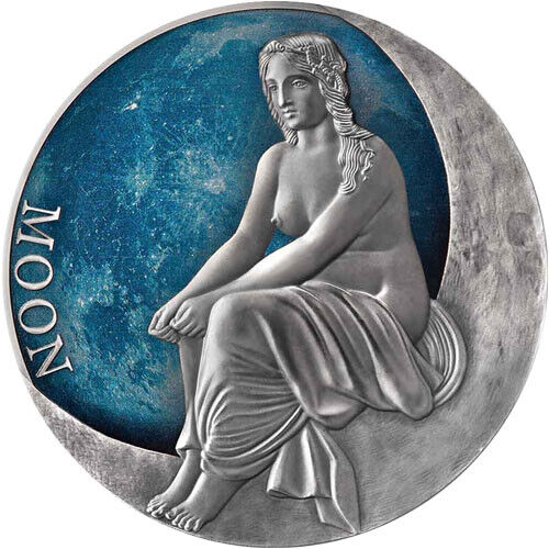 Read more about the article 2022 2 oz Cameroon Silver Planets and Gods Moon Coin