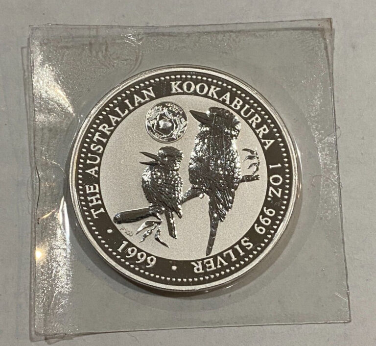 Read more about the article 1999 Australia Kookaburra Georgia Privy  1 oz Silver Coin Pristine ~ Mint Sealed