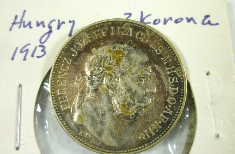 Read more about the article 1913 Hungary 2 Korona Silver Coin