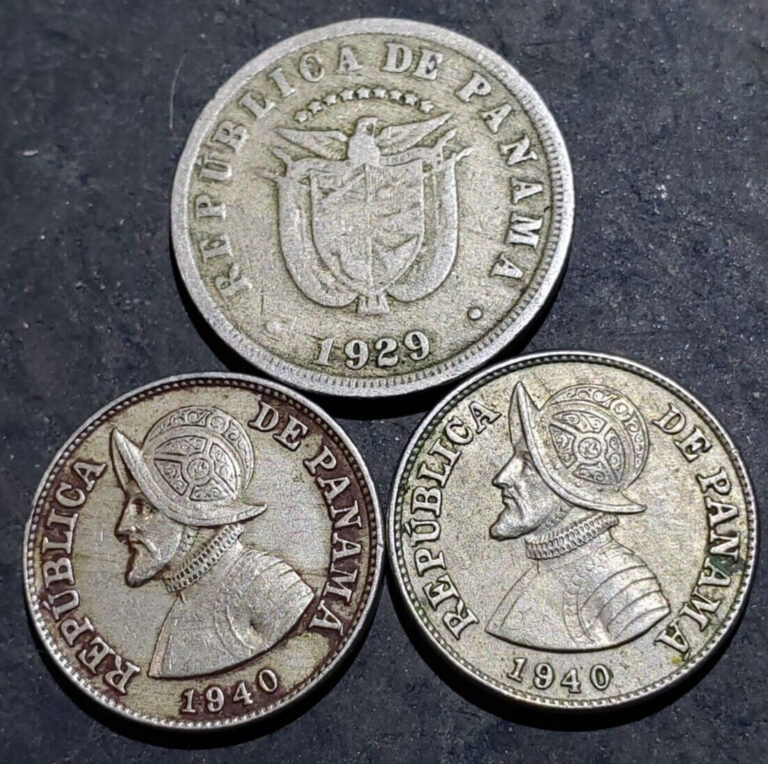 Read more about the article (3 coin lot)   1929 + 1940 Panama Coins #apr201