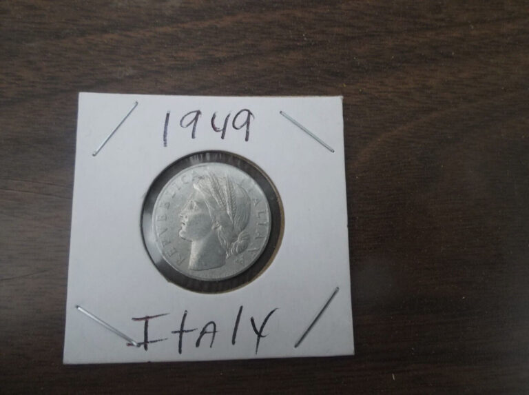 Read more about the article 1949 Italy 1 lira One Collectible Coin Old Italian Coins Rare Vintage Monedas